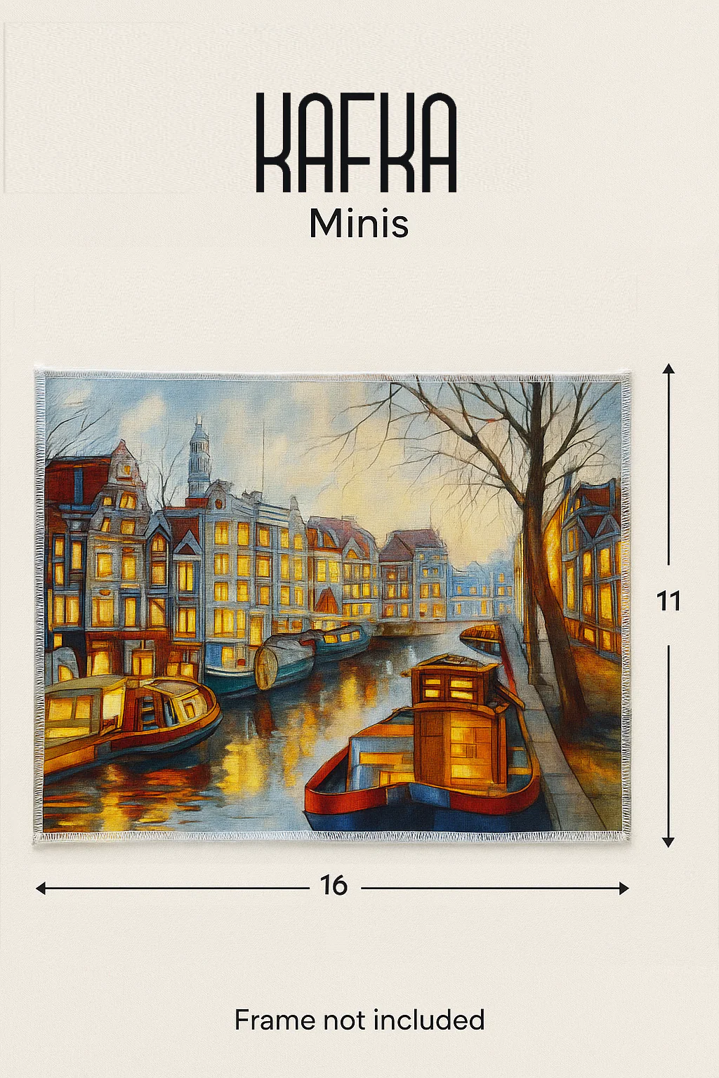 Amsterdam Canal Mini Canvas