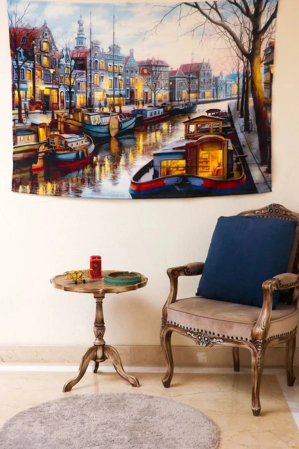 Amsterdam Canal Tapestry