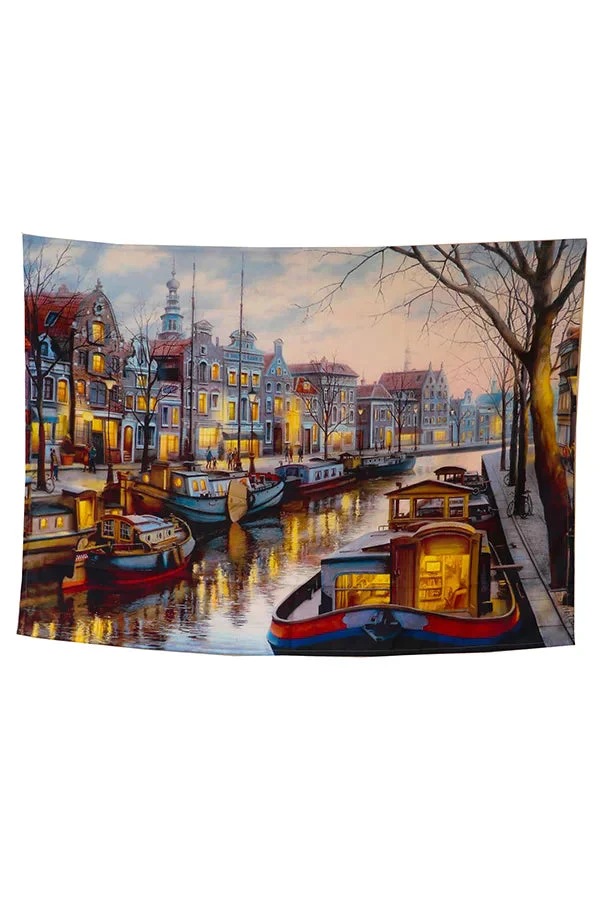 Amsterdam Canal Tapestry - Image 2