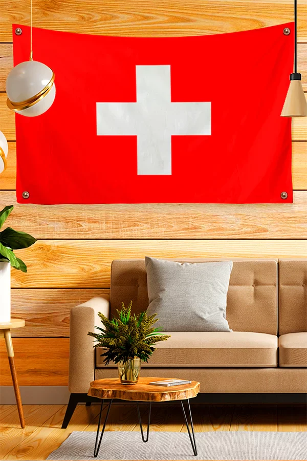 Swiss Flag Tapestry