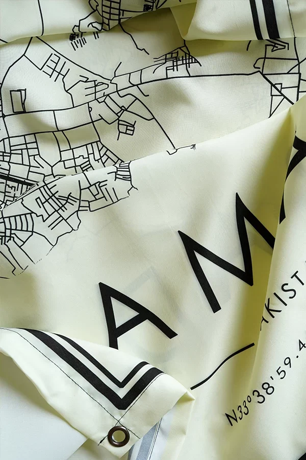 Islamabad Map Tapestry - Image 3