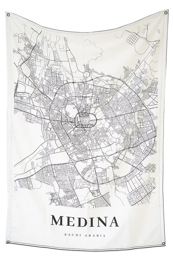 Madinah Map Tapestry - Image 2
