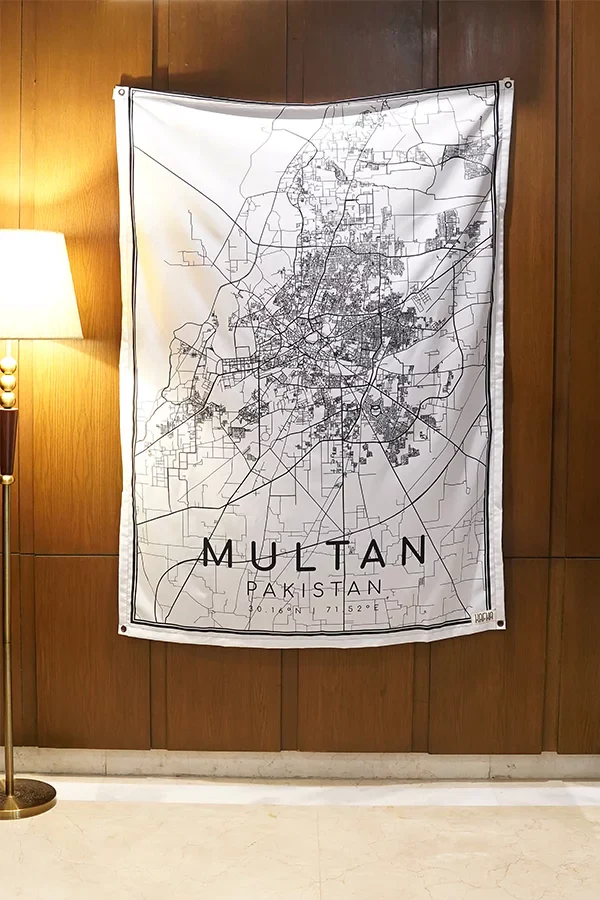 Multan Map Tapestry