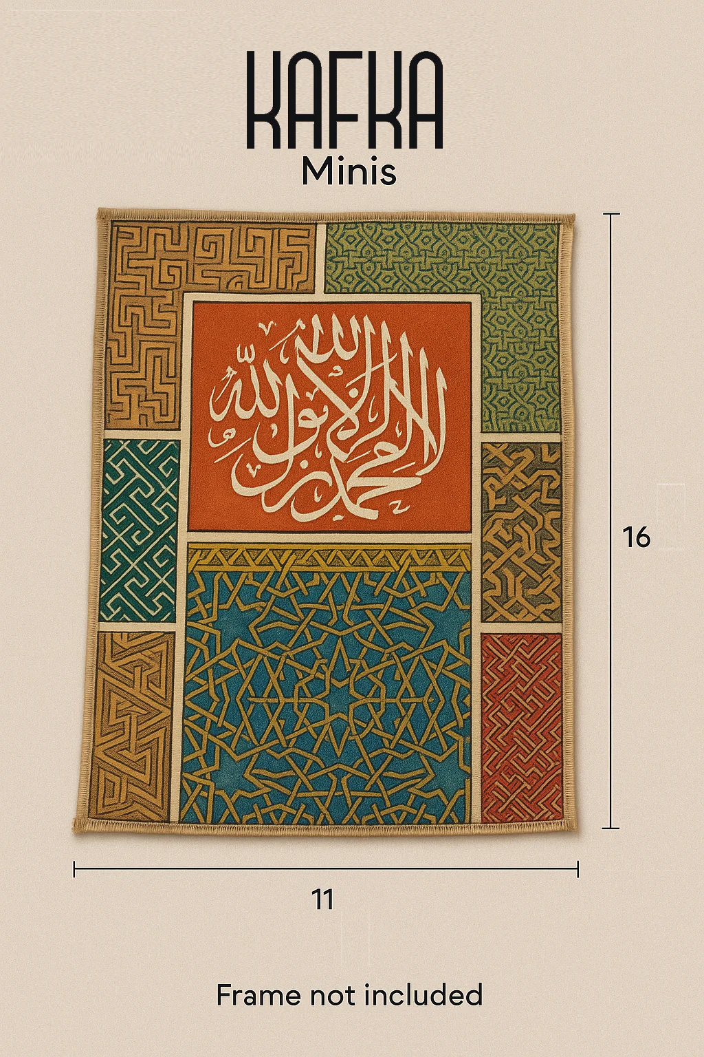 Kalma Calligraphy Mini Canvas