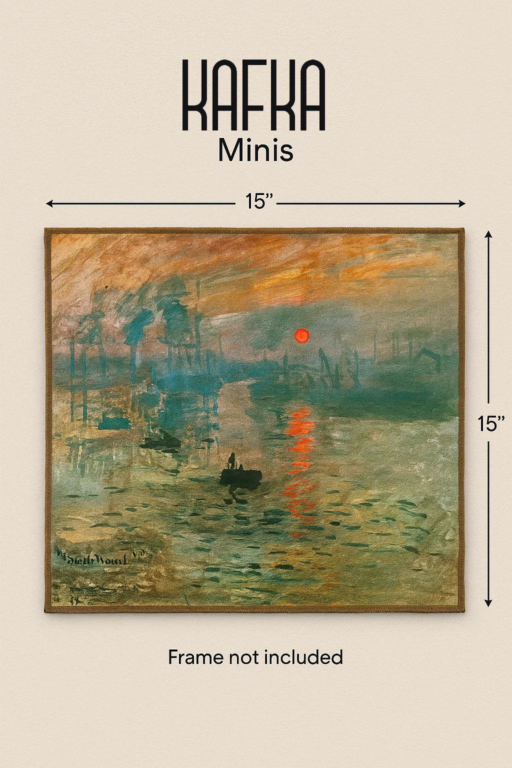 Monet: Impressionist Sunrise Mini Canvas