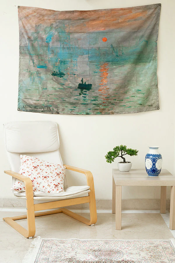 Monet: Impressionist Sunrise Tapestry