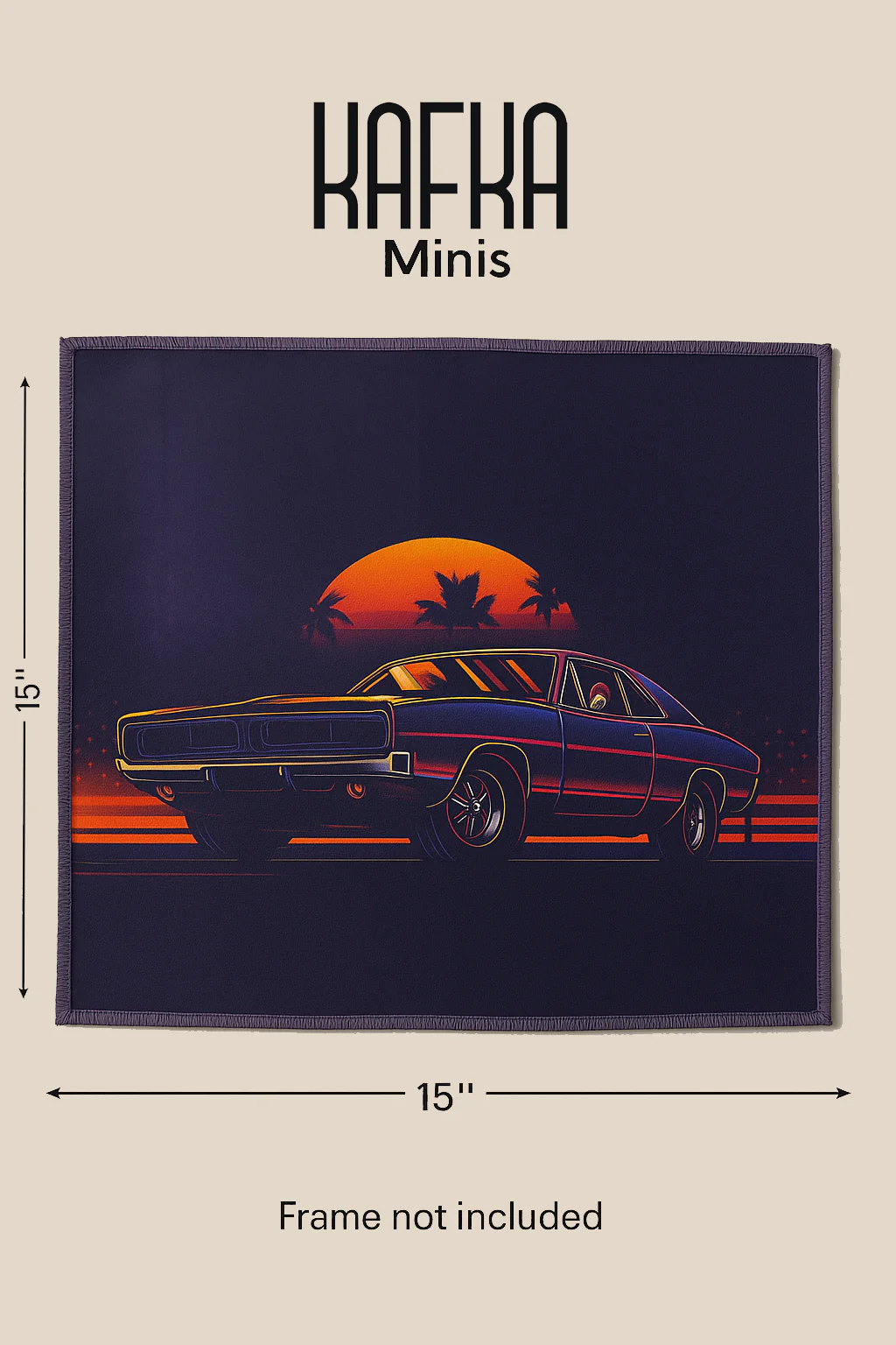 Muscle Car Mini Canvas