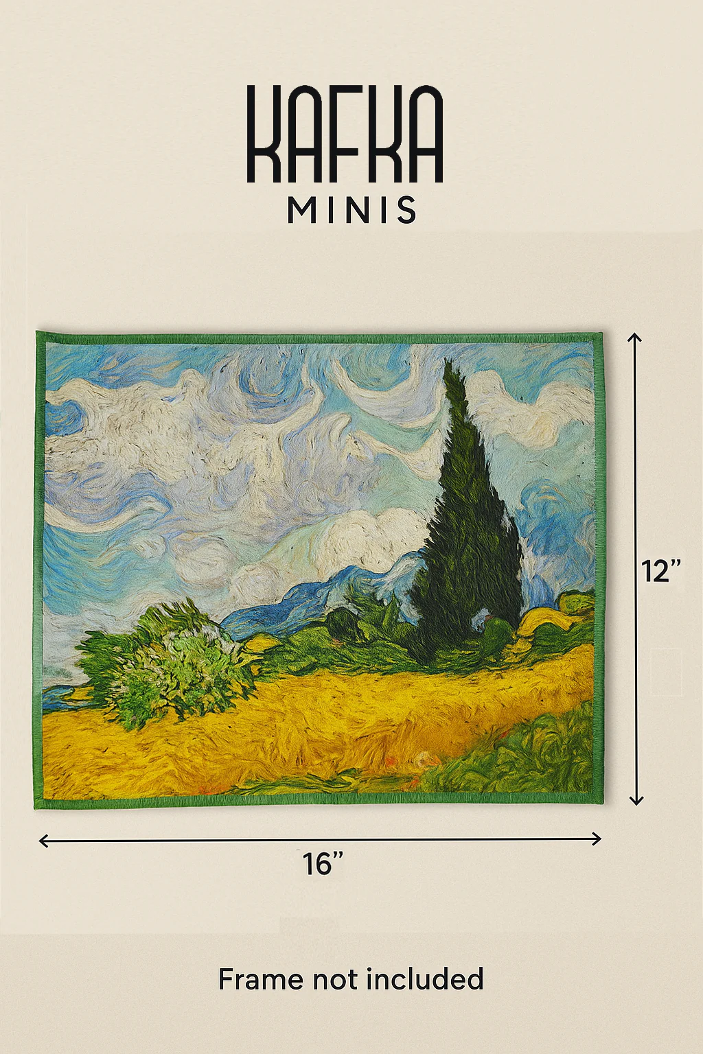 Van Gogh: Wheat Field Mini Canvas