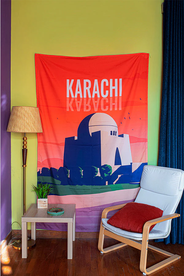 Vintage Karachi Tapestry